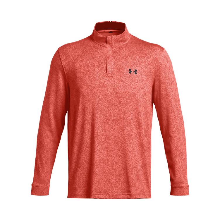 Under Armour Herren Polo Langarm Zip orange