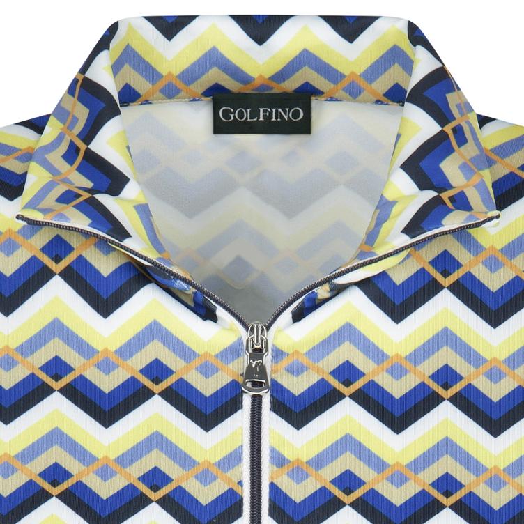 Golfino Damen Polo Langarm Zip