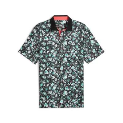 Puma Herren Golf Polo Cloudaspun Abstract 02