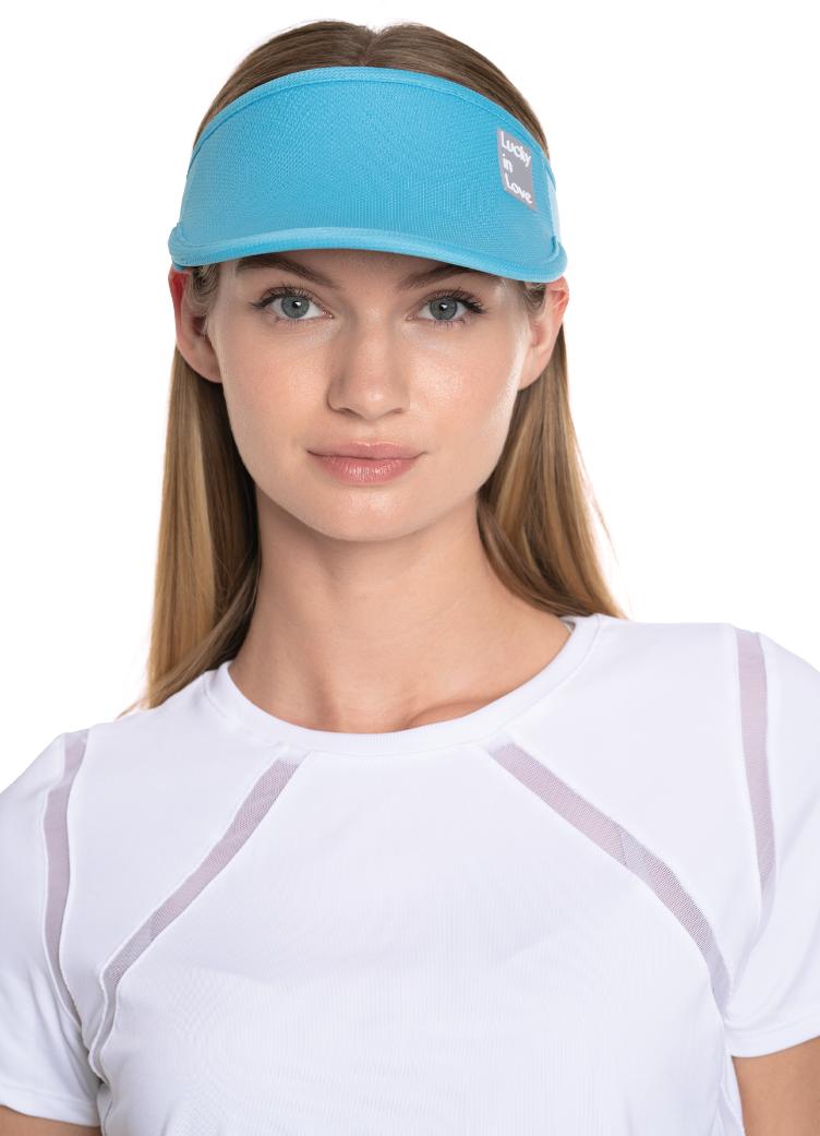 Lucky in Love Cap Stretch Visor blau